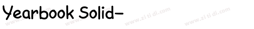 Yearbook Solid字体转换